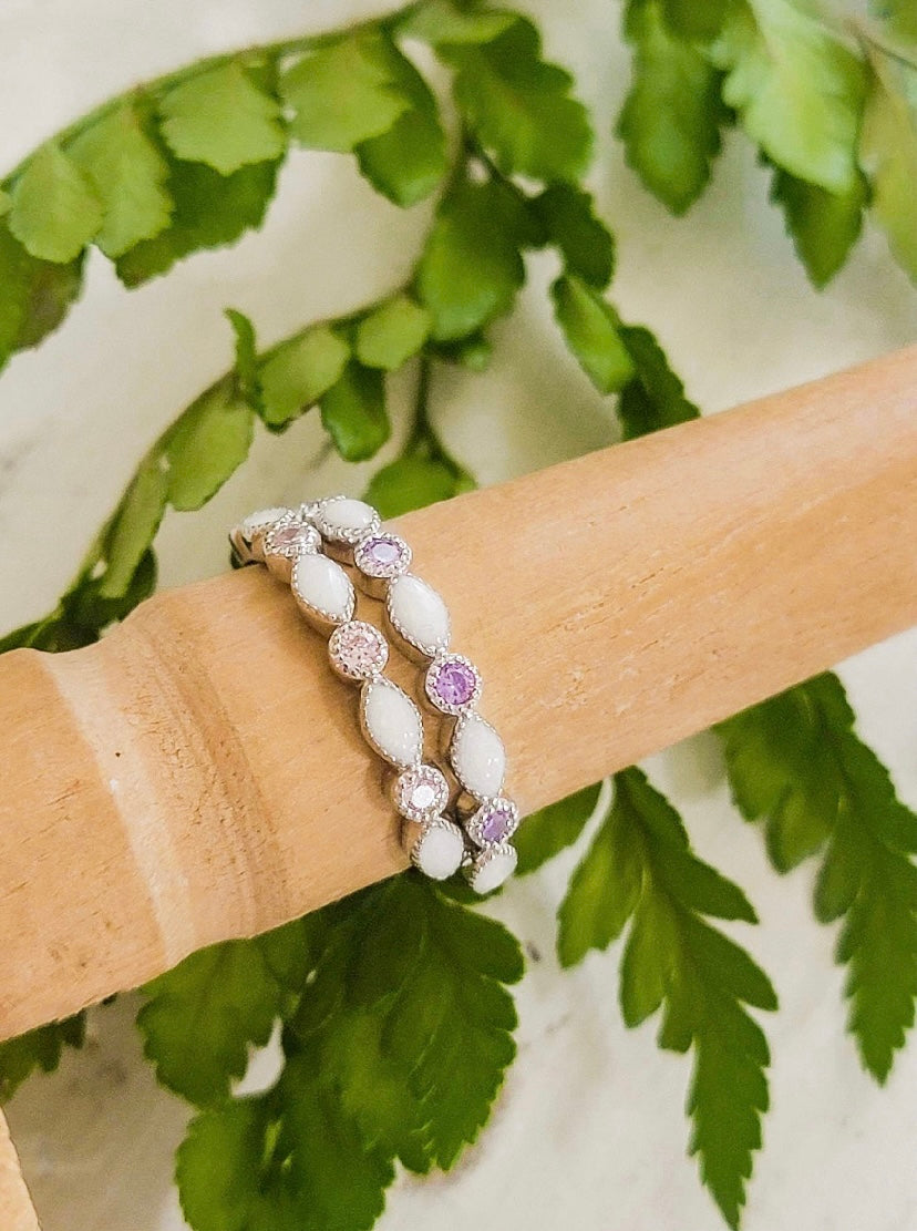 Stackable Birthstone Keepsake Band